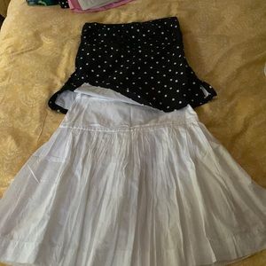 Jcrew top and skirt bought in new a free item w/ purchase